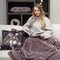 Melli Mello Luxe Plaid 130x170cm - Oud Roze - Luxe Fleecedeken: Plaid voor Stijlvolle Decoratie- Flanel Fleece Plaid voor Bank, Bed en Decoratie - Extra Zacht en Comfortabel - A Kind Of Magic