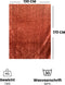 Melli Mello Luxe Plaid 130x170cm - Roest Terra - Luxe Fleecedeken - Plaid voor Stijlvolle Decoratie- Flanel Fleece Plaid voor Bank, Bed en Decoratie - Extra Zacht en Comfortabel - Heartbreaker