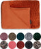 Melli Mello Luxe Plaid 130x170cm - Roest Terra - Luxe Fleecedeken - Plaid voor Stijlvolle Decoratie- Flanel Fleece Plaid voor Bank, Bed en Decoratie - Extra Zacht en Comfortabel - Heartbreaker
