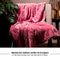 Melli Mello Luxe Plaid 130x170cm - Roze- Luxe Fleecedeken: Plaid voor Stijlvolle Decoratie- Flanel Fleece Plaid voor Bank, Bed en Decoratie - Extra Zacht en Comfortabel - Sweet Escape