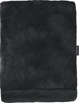 Melli Mello Luxe Plaid 130x170cm - Zwart - Luxe Fleecedeken: Plaid voor Stijlvolle Decoratie- Flanel Fleece Plaid voor Bank, Bed en Decoratie - Extra Zacht en Comfortabel - By The Way