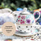 Melli Mello Luxe Theepot en Theemok 2-in-1 - incl Schoteltje - Porselein - 600ml - High Tea Set - Tea for One - 14x15x15cm