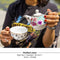 Melli Mello Luxe Theepot en Theemok 2-in-1 - incl Schoteltje - Porselein - 600ml - High Tea Set - Tea for One - 14x15x15cm