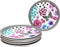 Melli Mello - Nora Flowers Gebaksbordjes Set | Geschikt voor 6 Personen | Ø 15,5cm | Kleurrijke bloemen op Duurzaam Porselein