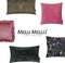 Melli Mello Paisley World - Sierkussen - 30x50cm - Diep Bruin - Velvet - inclusief binnen kussen - met print.