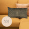 Melli Mello Paisley World - Sierkussen - 30x50cm - Diep Bruin - Velvet - inclusief binnen kussen - met print.