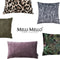 Melli Mello Paisley World - Sierkussen - 45x45cm - Diep Bruin - Velvet - inclusief binnen kussen - met print
