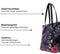 Melli Mello - Rock & Rose Shopper - Zwart gebloemd - Handtas - Schoudertas - PU leder