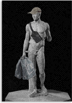 Melli Mello - Shopping King - Wall Art - 70x100cm – Plexiglas - Woonaccessoire - Wanddecoratie - Kunst - Art - Interieur - Schilderij - Poster