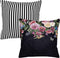 Melli Mello - sierkussen - High on Love zwart - Bloemen - Strepen