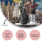 Melli Mello - Skyline By Night - Muurcirkel - Ø100 cm - Wallcircle - Wanddecoratie - Dibond - Woonaccessoire - Kunst - Schilderij