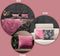 Melli Mello Sweet Escape - Sierkussen - 45x45cm - Roze - Velvet - Inclusief binnen kussen - met print