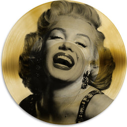 Melli Mello - The Monroe Record - Wall Circle - Ø 100 - Muurcirkel - Wanddecoratie - Dibond - Voor Binnen & Buiten - Woonaccessoire - Kunst - Schilderij