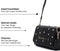 Melli Mello - To the Stars -Hippouch tas - Zwart - Heuptas - Schoudertas - Cross-over tas - Sterren - PU leder