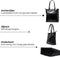 Melli Mello - To the Stars - Zwart - Shopper - Schoudertas - Sterren - PU leder
