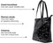 Melli Mello - To the Stars - Zwart - Shopper - Schoudertas - Sterren - PU leder