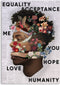 Melli Mello - We're all equals - Wall art - 80x120cm - Dibond - Woonaccessoire - Wanddecoratie - Kunst - Art - Interieur - Schilderij - Poster