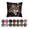 Melli Mello Wild Beauty - Sierkussen - 45x45cm - Zwart/Kleurrijk - Velvet - inclusief binnen kussen - met print