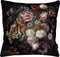 Melli Mello Wild Beauty - Sierkussen - 45x45cm - Zwart/Kleurrijk - Velvet - inclusief binnen kussen - met print