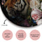 Melli Mello - Wild Beauty - Wall Circle - Ø 50 - Muurcirkel - Wanddecoratie - Dibond - Voor Binnen & Buiten - Woonaccessoire - Kunst - Schilderij