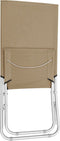 vidaXL - Strandstoelen - 2 - st - inklapbaar - stof - taupe
