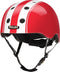 Melon helm Double White Red XL-2XL (58-63cm) wit/rood
