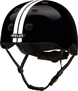 Melon Urban Active Fietshelm Zwart/wit Maat 46-52 Cm