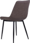 MELROSE - Eetkamerstoel - Donkerbruin - Kunstleer