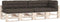 vidaXL - Palletkussens - 5 - st - stof - taupe