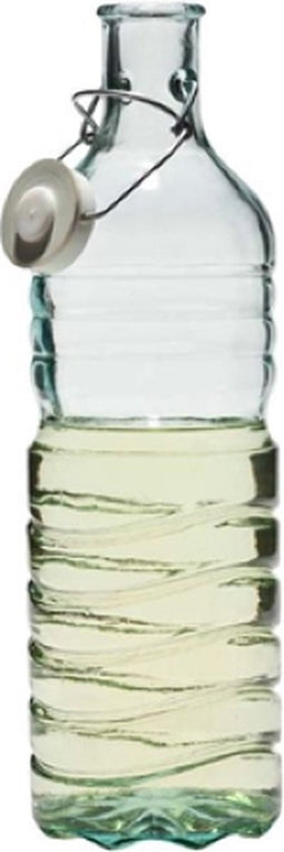 Memo Import - Fles met beugelsluiting - Gemaakt van gerecycled glas - 1,5L
