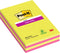 Memoblok 3m post-it 584 127x203mm ss lijn ass kl