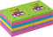 Memoblok 3M Post-it 654 Super Sticky 76x76mm rainbow 90 vel