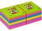 Memoblok 3M Post-it 654 Super Sticky 76x76mm rainbow 90 vel
