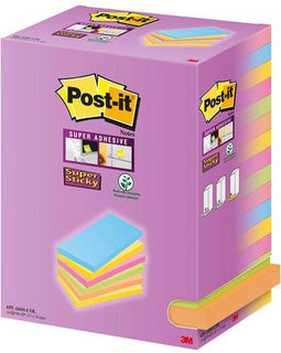 Memoblok 3m post-it 655 127x76mm color notes | 300 stuks