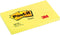 Memoblok 3M Post-it 655 76x127mm neon geel