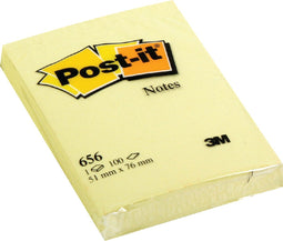 Memoblok 3M Post-it 656 51x76mm geel - 12 stuks