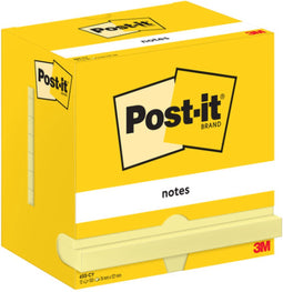 Memoblok post-it 655 76x127mm geel | 12 stuks