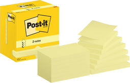 Memoblok post-it z-note r350 76x127mm geel | 12 stuks