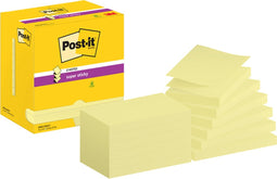 Memoblok post-it z-note s350 super sticky geel | 12 stuks