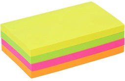 Memoblok Quantore 76x127mm neon assorti 4 kleuren | 36 stuks