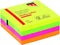 Memoblok Quantore 76x76mm neon kleuren assorti 4 kleuren