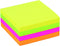 Memoblok Quantore 76x76mm neon kleuren assorti 4 kleuren
