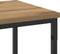 vidaXL - Console - Tafel - Artisan - Eiken - 200x30x75 - cm - Engineered - Hout - & - Staal