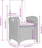 vidaXL - Tuinstoelen - 2 - st - verstelbaar - met - kussens - poly - rattan - zwart