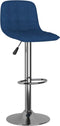 vidaXL - Barkrukken - 2 - st - stof - blauw