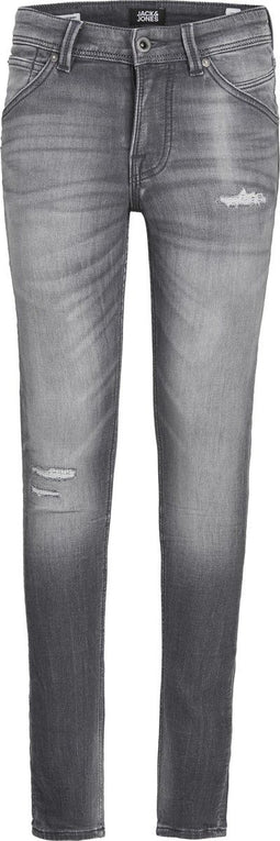JACK&JONES JUNIOR JJIDAN JJFOX GE 376 I.K JR - Jongens Jeans - Super skinny - Grijs - Maat 176