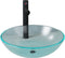 vidaXL - Wastafel - met - kraan - en - pop-up - afvoer - mat - gehard - glas