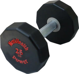 Men's Health Urethane Dumbbell 25 kg - Crossfit - Oefeningen - Fitness gemakkelijk thuis - Fitnessaccessoire