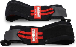 Men’s Health, wrist straps voor krachttraining – polsbrace, zwart & rood
