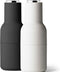 Menu - Bottle Grinder - Peper- & Zoutmolen - Ash/Carbon Steel - Zwart/Lichtgrijs RVS - Set van 2